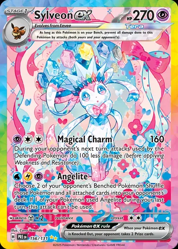 Sylveon ex Pokémon card