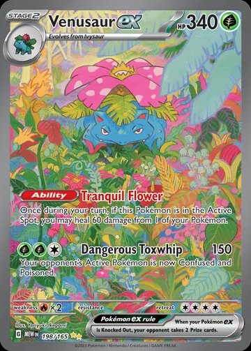 Venusaur ex Pokémon card